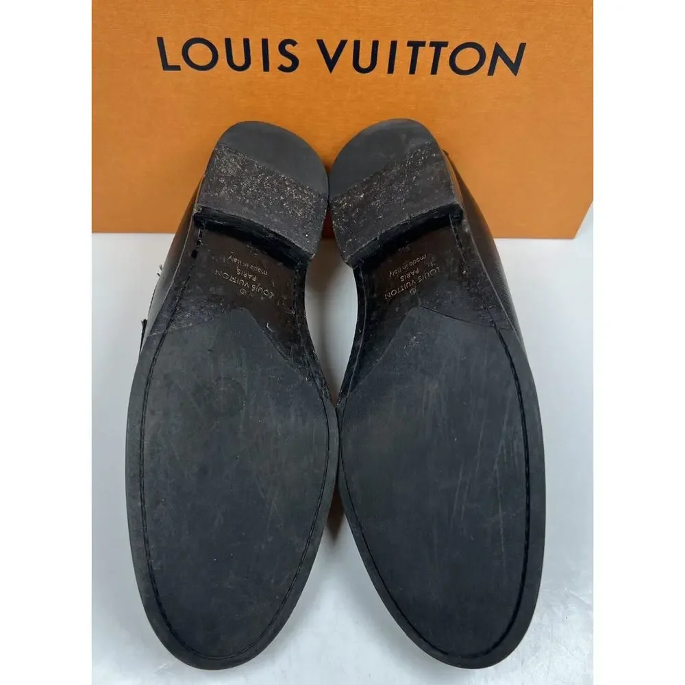 Size 7.5LV/8.5US- Louis Vuitton Major Loafer Epi Leather🖤 RETAIL $1,110! - Picture 7 of 9